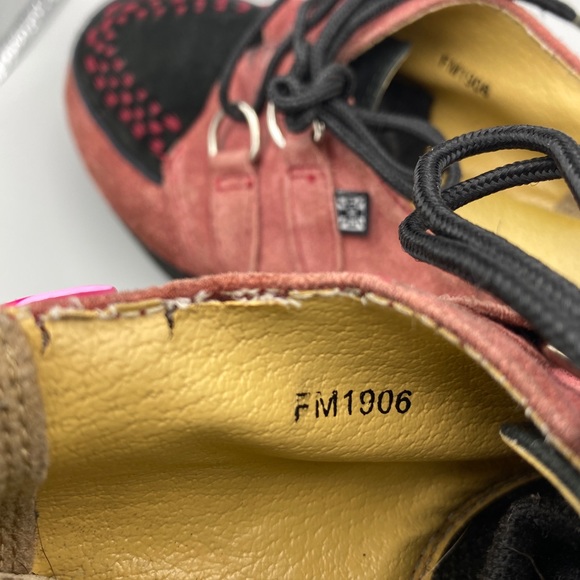 T.U.K. suede platform creeper US Women’s 5 Burgundy FM1906 - Picture 9 of 10